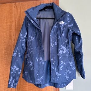 Blue North Face Raincoat
